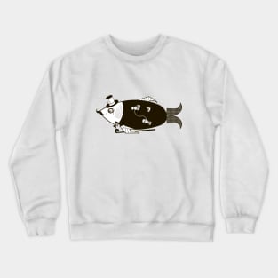 Stylized fish gentleman Crewneck Sweatshirt